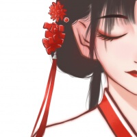 鬢上曾簪花