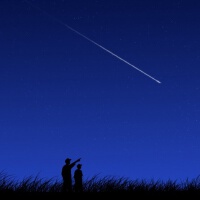 流星思念圖片照片_流星思念